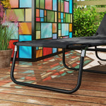 2 Piece Reclining Chaise Lounge With 5-level Adjust Backrest