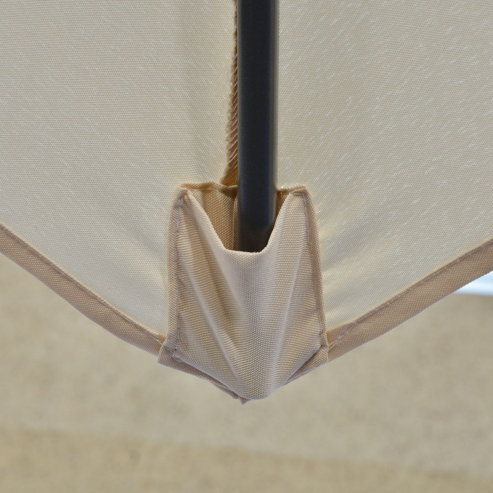 3m Cantilever Parasol W/ Crank Handle, Cross Base | Cream