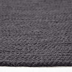Handmade Woven Braided Oval Rug | 150cm | Black