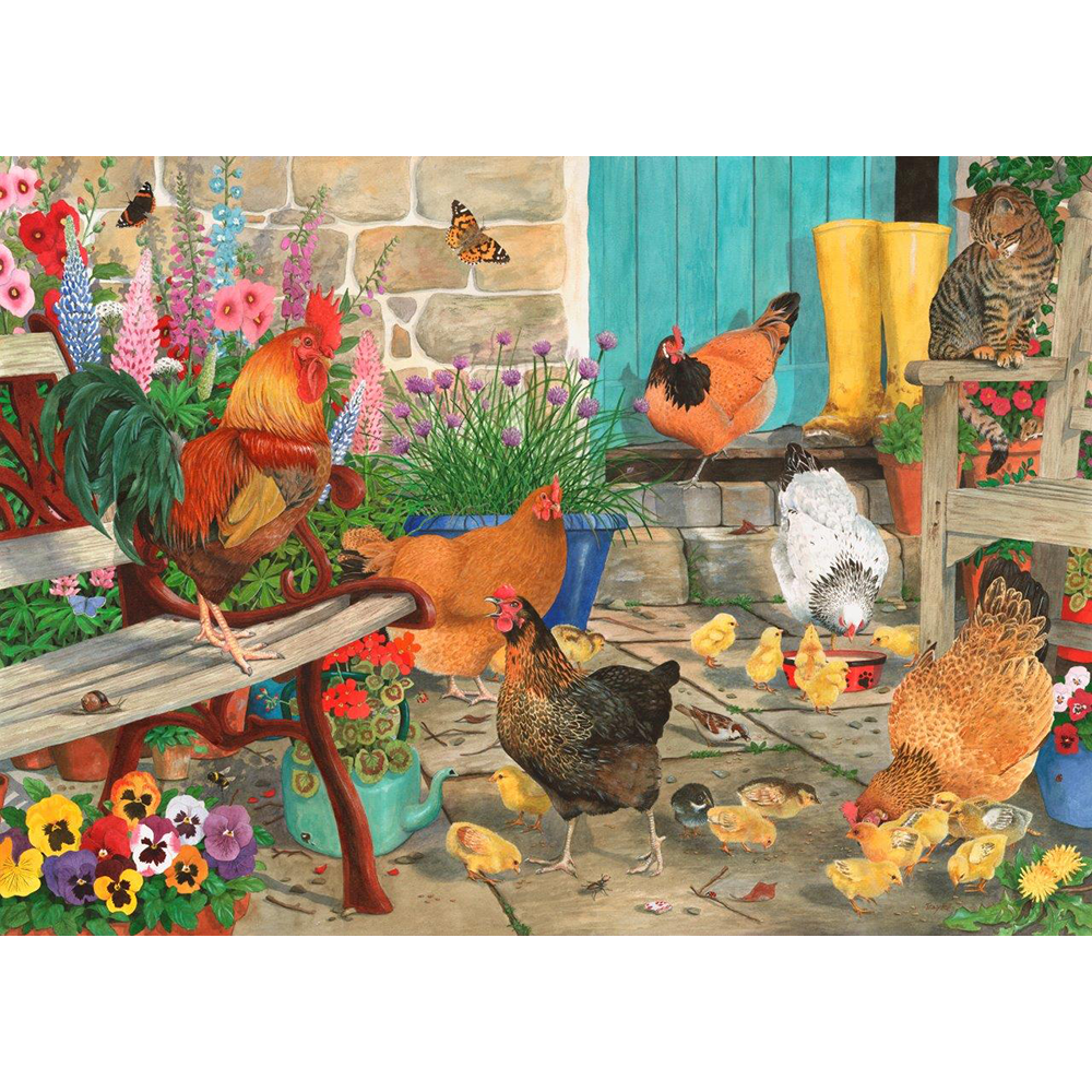 Hen Pecked - 1000 Piece Jigsaw Puzzle For Adults