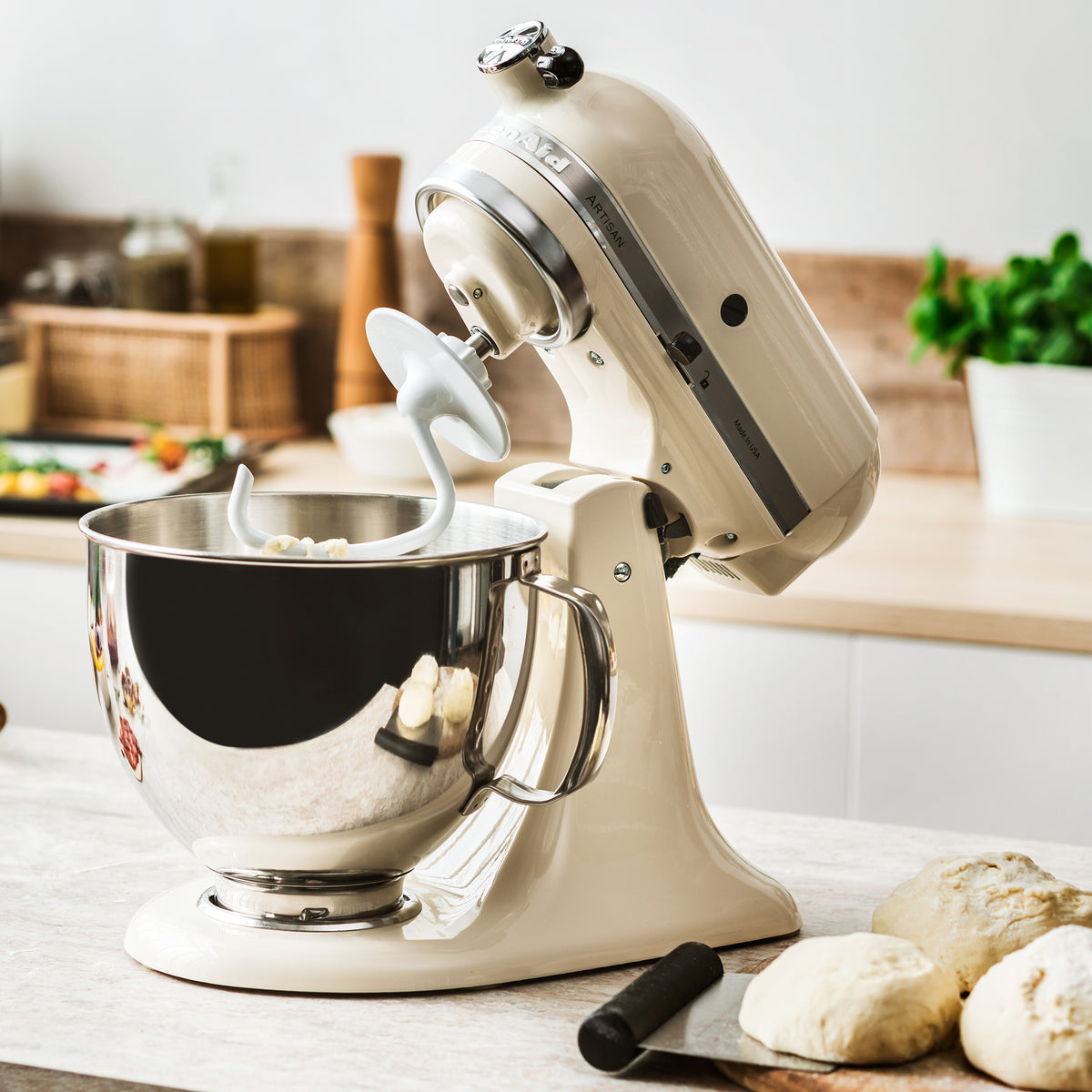 175 Artisan Stand Mixer With Premium Accessories | Cream