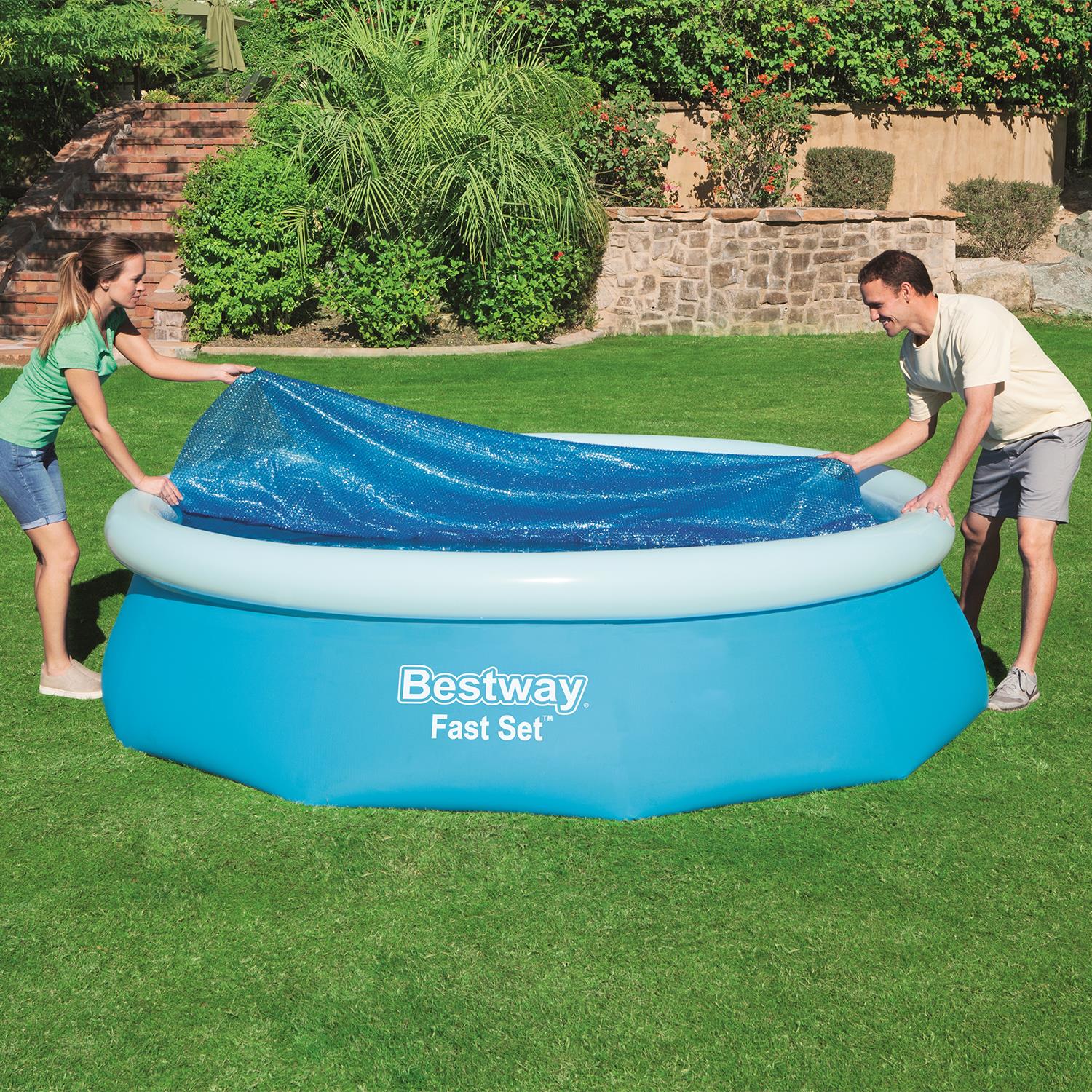 Flowclear Above Ground Fast Set 10ft Solar Swimming Pool Cover