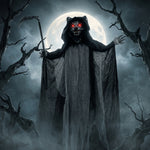 HOMCOM Halloween Standing Werewolf Animated Decoration With Light-up Eyes