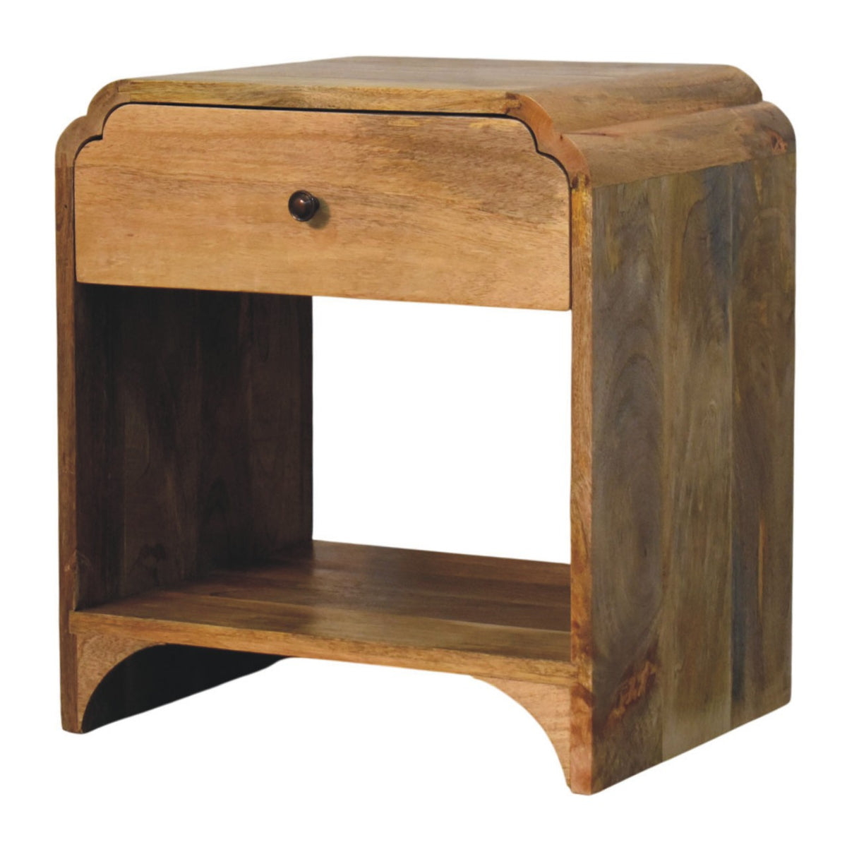 Solid Wood Newton Open-shelf Bedside