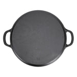 22cm/25cm/28cm Dia Pre-seasoned Round Cast Iron Braiser Pan With Lid & Double Handles | Medium