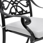 4pcs Aluminium Outdoor Patio Dining Armchair With Cushion