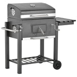 Bbq Trolley W/ Adjustable Charcoal Grate