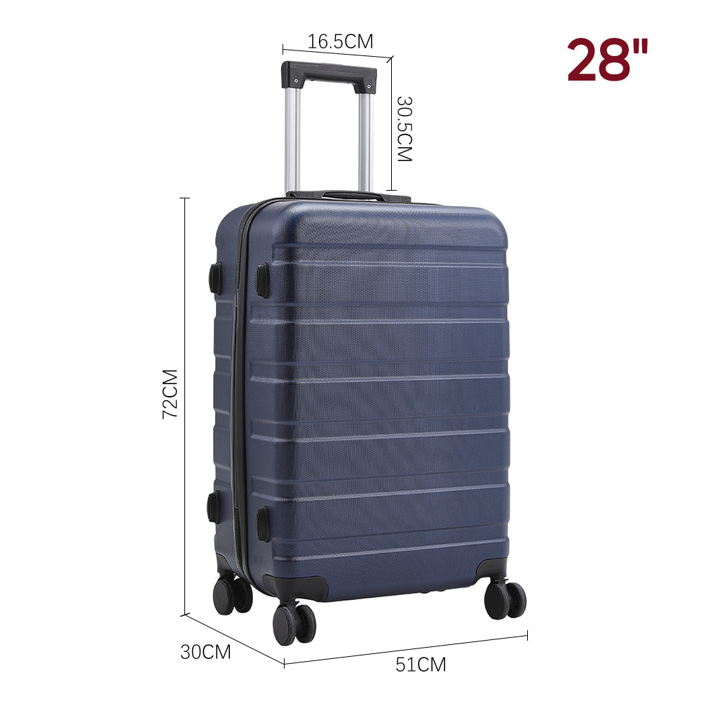 Living and Home Hardshell Rolling Luggage Trolley Travel Case 28"
