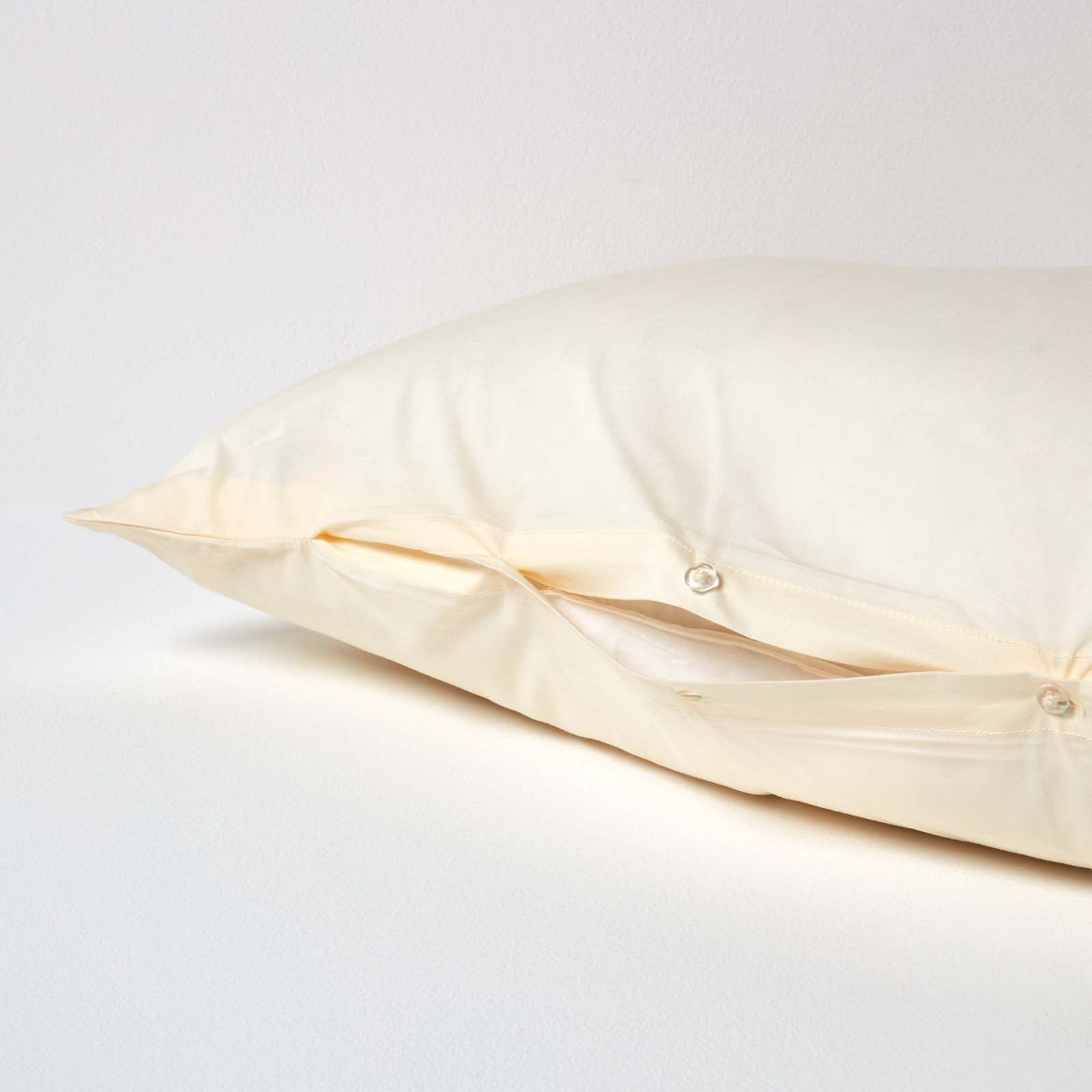 Egyptian Cotton V Shaped Pillowcase 200 Tc | V Shape | Cream