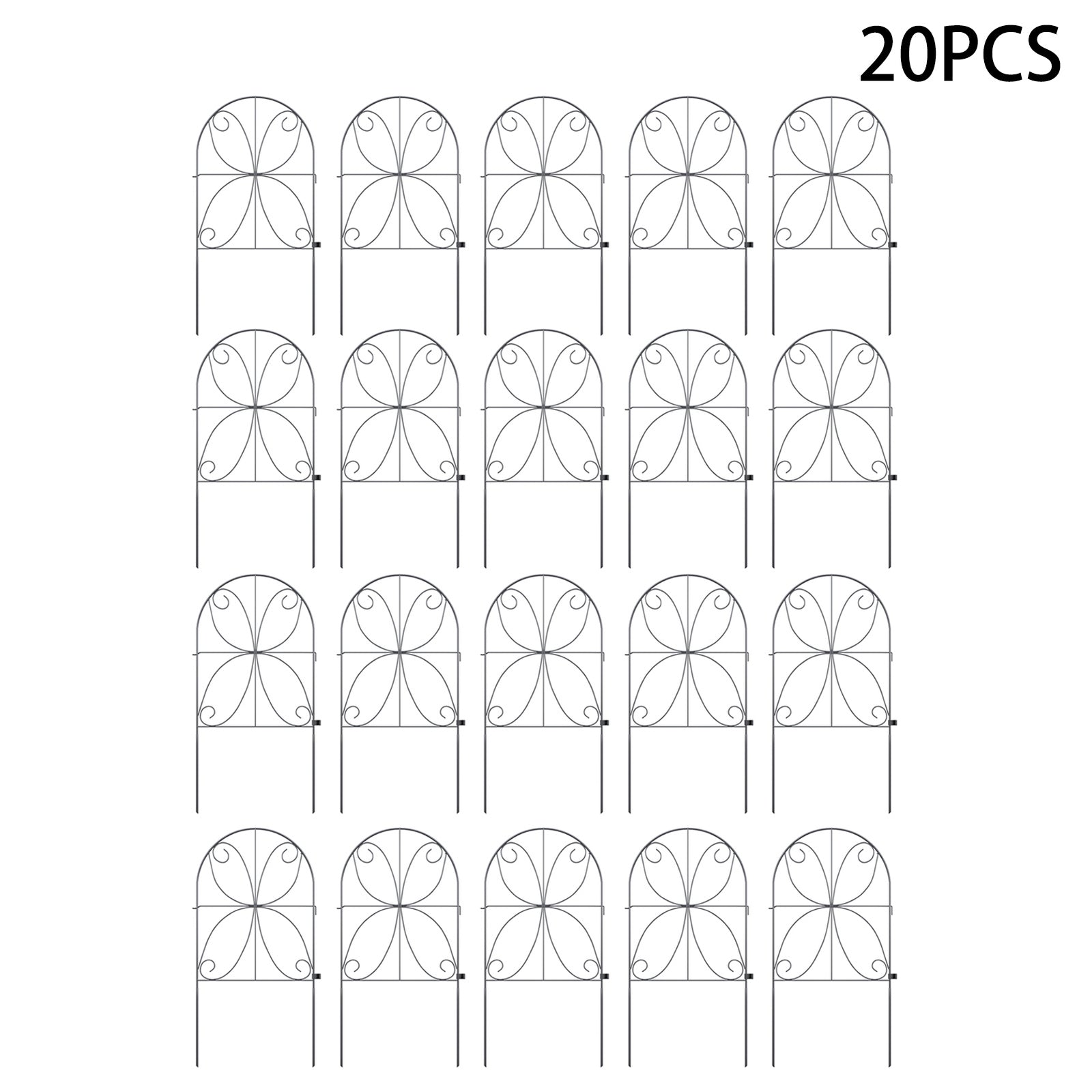 Breeins 20pcs Decorative Garden Fence Panels