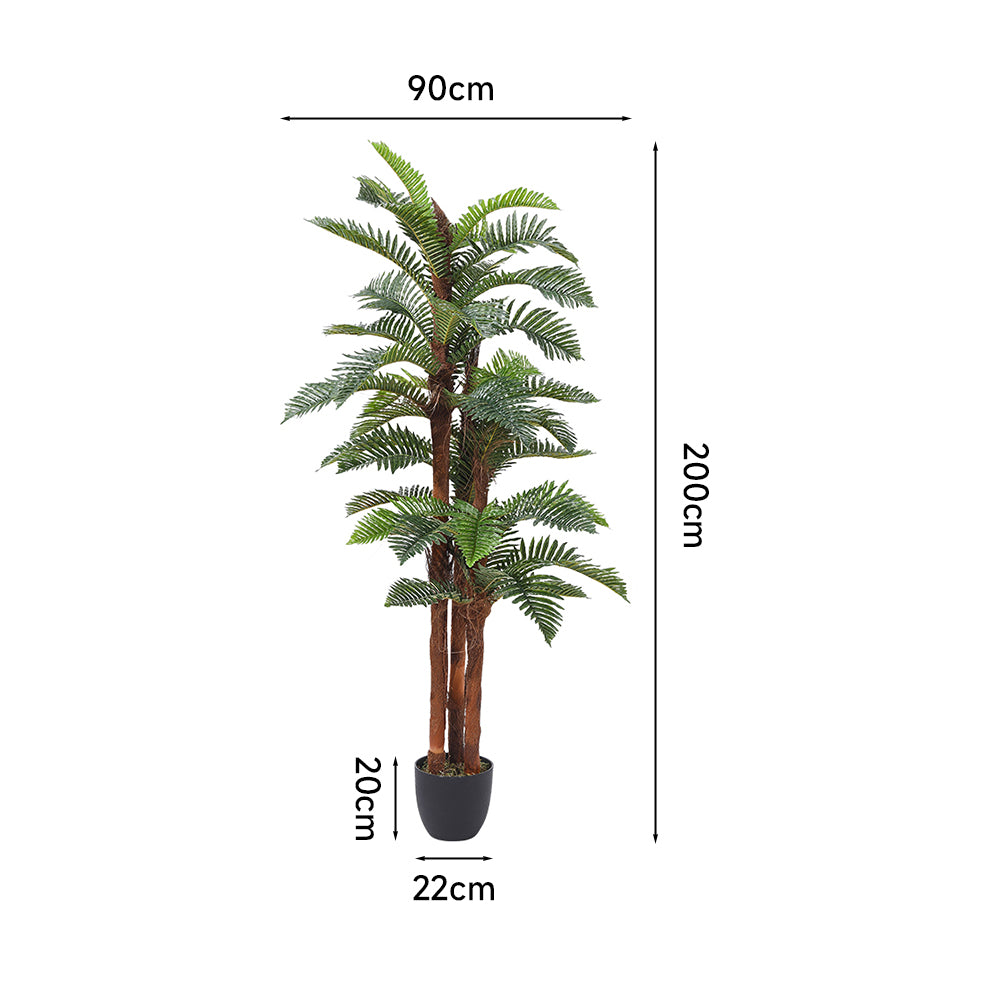 200cm Tall Artificial Fern Decorative Plant In Planter
