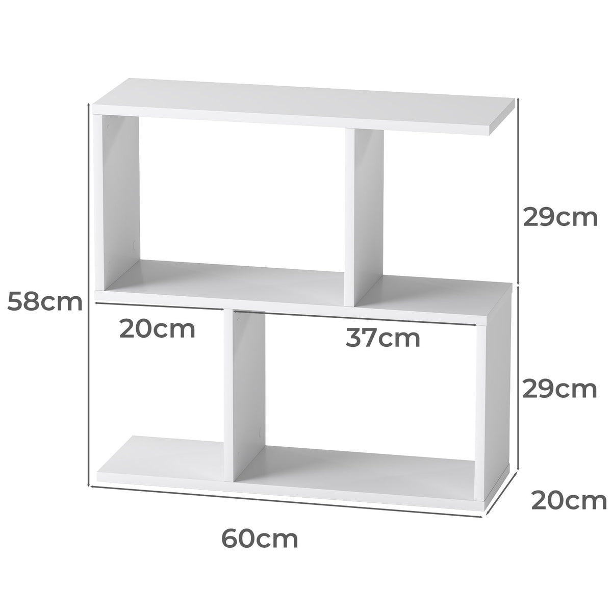 Levede 20cm Slide Table For Living Room Sofa End Narrow Space 3 Tier Storage