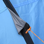 4-5 Person Camping Tent Dome Pop-up Tent  With Windows | Sky Blue