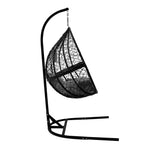 Hanging Rattan Egg Chair | Black