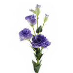 Pack Of 6 X 80cm Artificial Purple Wild Rose Stem 36 Flowers