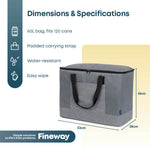 60l Insulated Cooler Bag With Strap | Grey