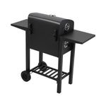 Outdoor Charcoal Grill With Side Tables