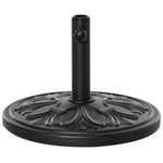 13kg Round Parasol Base Heavy Duty Cement Stand | Black