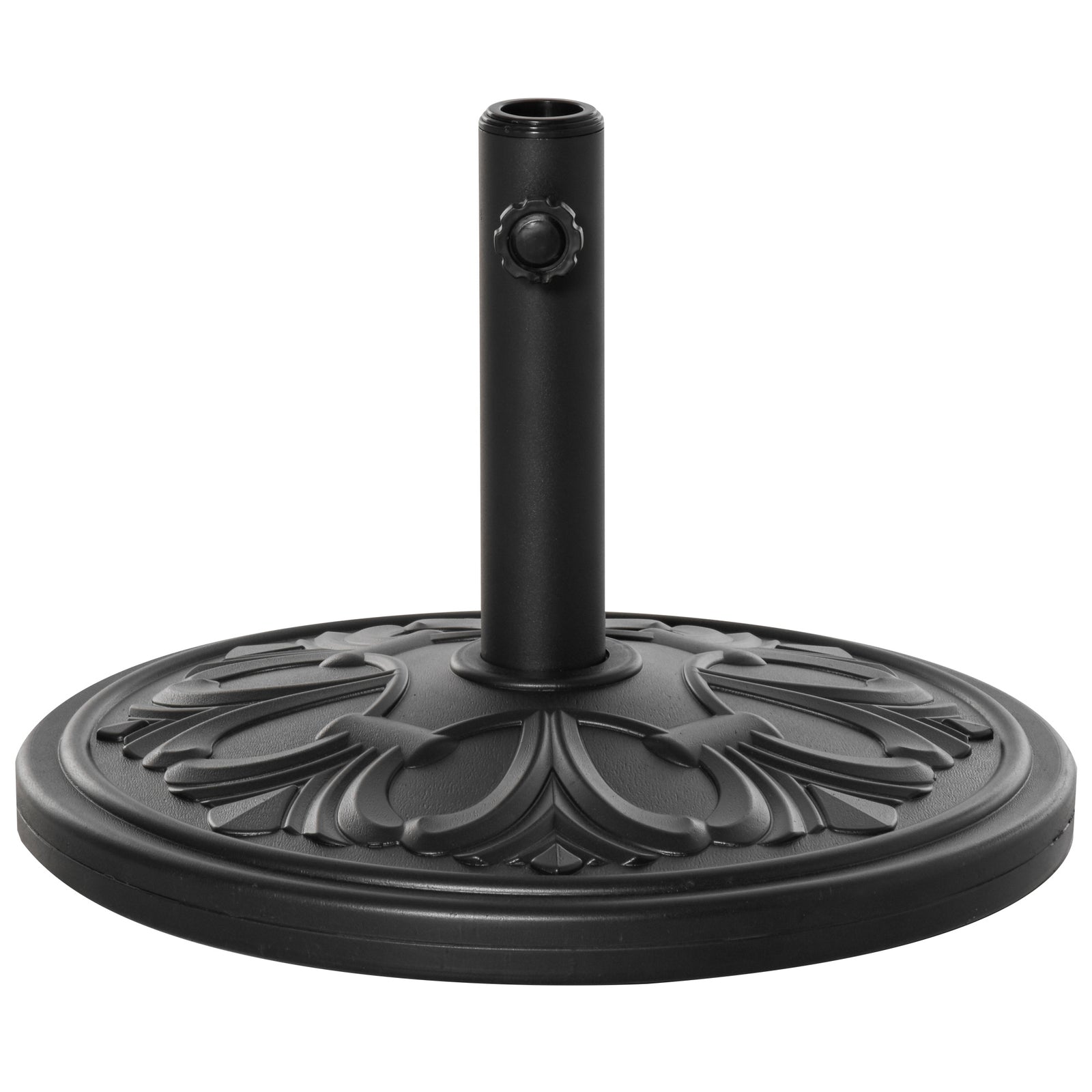 13kg Round Parasol Base Heavy Duty Cement Stand | Black