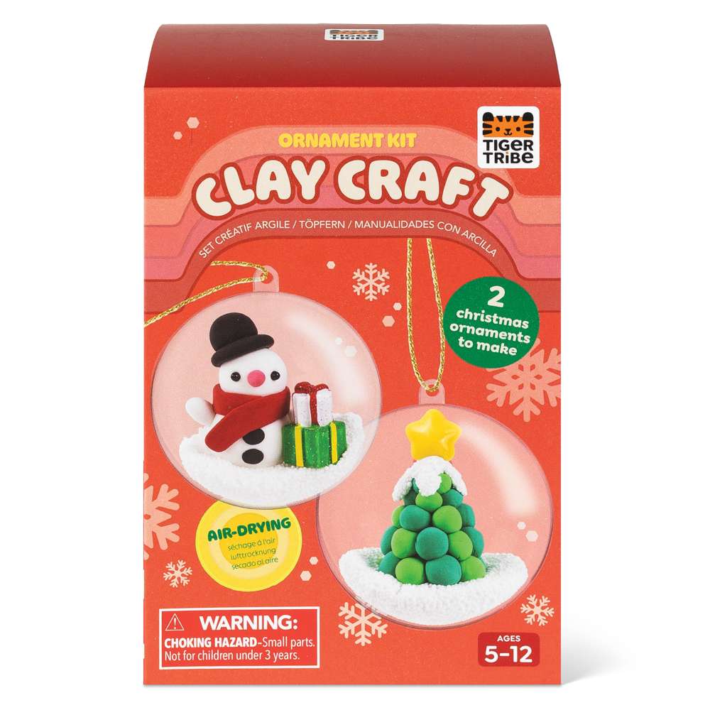 Bauble Craft Clay Kit - Snowman & Tree