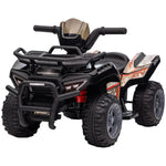 6v Kids Electric Ride On Car Toddler Quad Bike Atv For 18-36 Month | Black