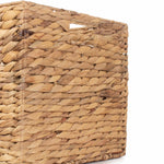 Water Hyacinth Square Storage Basket | Small | Brown