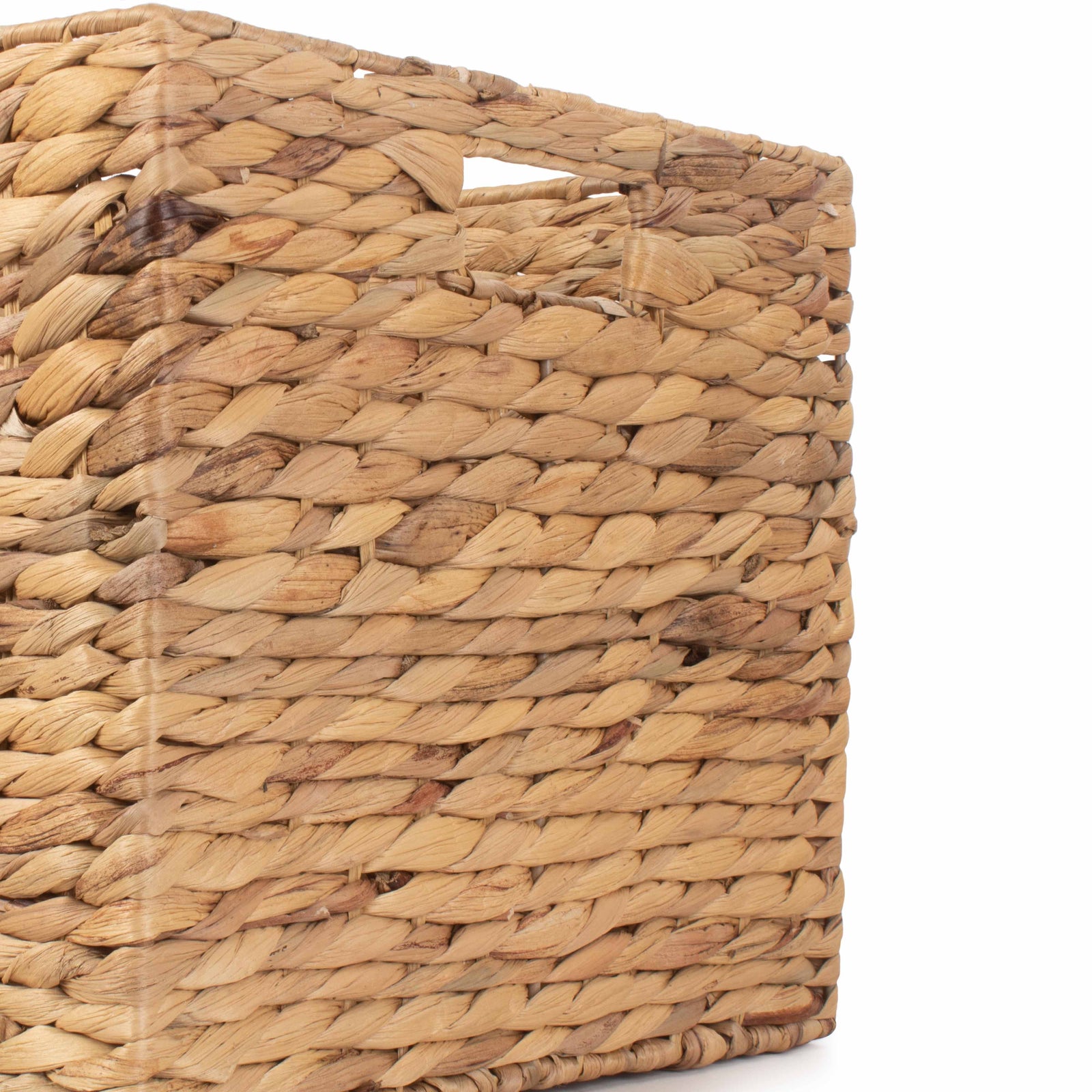 Water Hyacinth Square Storage Basket | Small | Brown