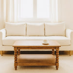 Artisan Furniture Solid Wood Spindle Golden Teak Coffee Table