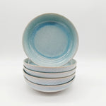 Reactive Blue Glaze Dinnerware Salad Bowl Set 19.5cm | Set of 4 | Blue