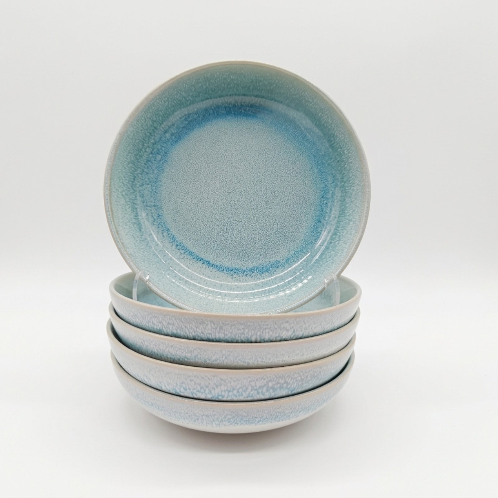 Reactive Blue Glaze Dinnerware Salad Bowl Set 19.5cm | Set-of-6 | Blue
