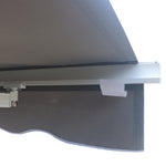 3x2.5m Manual Patio Awning, Crank Handle