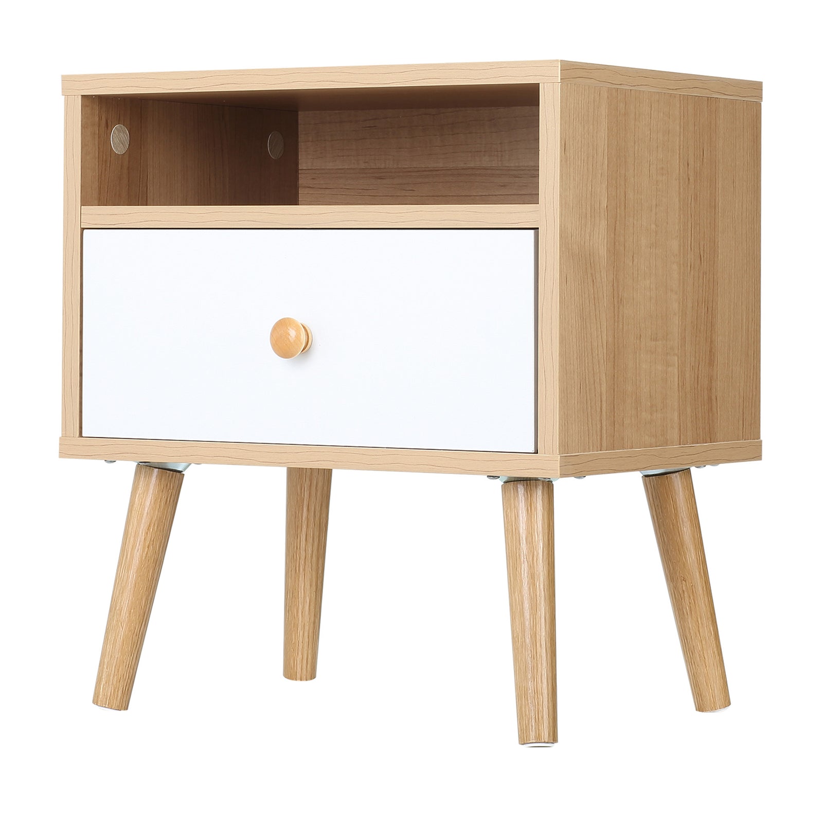 Bedside Table Modern Nightstand Bedside Cabinet W/ Drawer