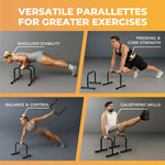 Centra Push Up Dip Bars Station Parallel Home Gym Parallettes Workout