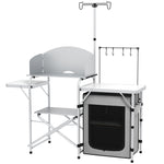 Folding Camping Kitchen W/ Windshield Portable Camping