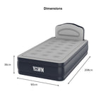 Air Bed Deluxe With Custom Fitted Sheet | Single