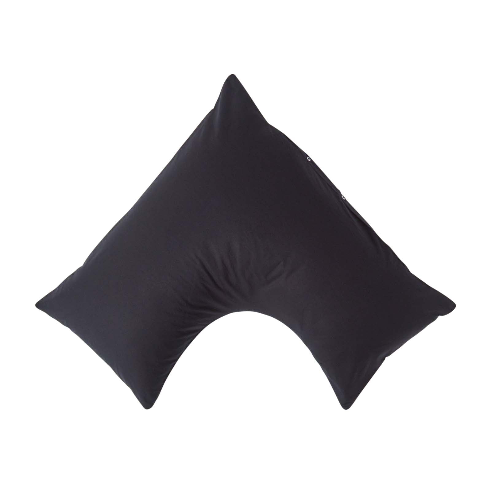Egyptian Cotton V Shaped Pillowcase 200 Tc | V Shape | Black