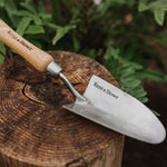 Stainless Steel Hand Trowel With Ash Wood Handle