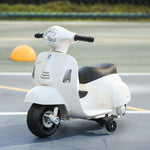Vespa Licensed Kids Ride On Motorcycle 6v Battery Powered Electric Toys | White
