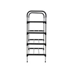 Multi Tiers Shoe Rack Organizer Stackable Space Saving Shoe Shelf | 4 | Black