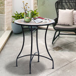 Mosaic Table Round Ceramic Bistro Garden Furniture