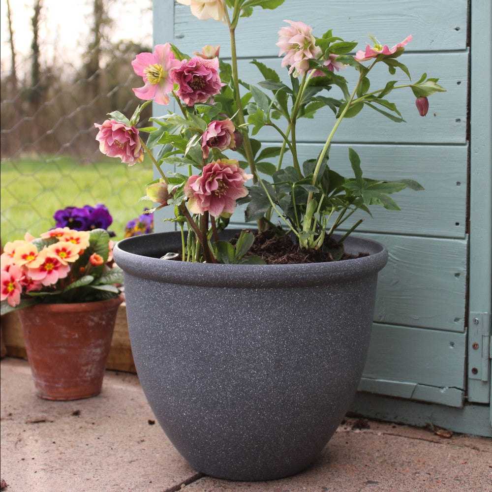 Hayloft Stone Effect Planter 35.5cm - Set Of 3