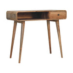 Artisan Furniture Solid Wood Square Oak-ish Writing Desk