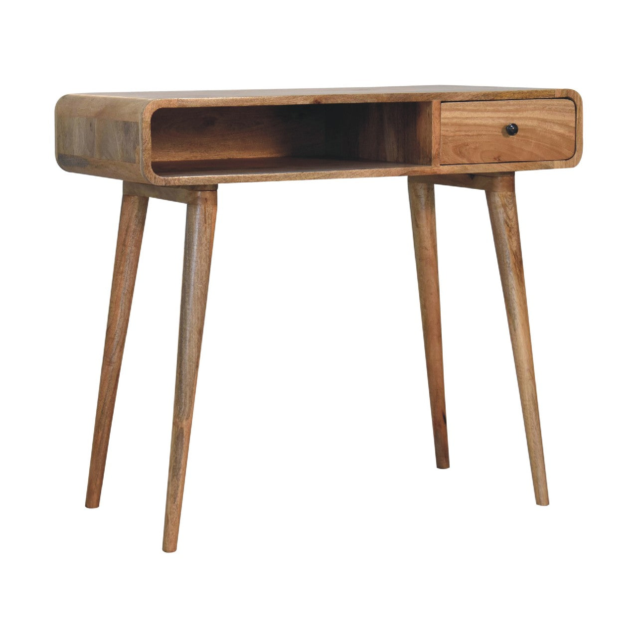 Artisan Furniture Solid Wood Square Oak-ish Writing Desk