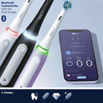 Io4 Electric Toothbrush With Toothbrush Head & Travel Case, Black