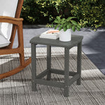 Outdoor Side Table, Adirondack Side Table, Indoor Outdoor, Grey