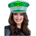 Deluxe Alien Sequin Captains Hat
