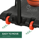 Adjustable Basketball Hoop And Stand W/ Wheels | Black