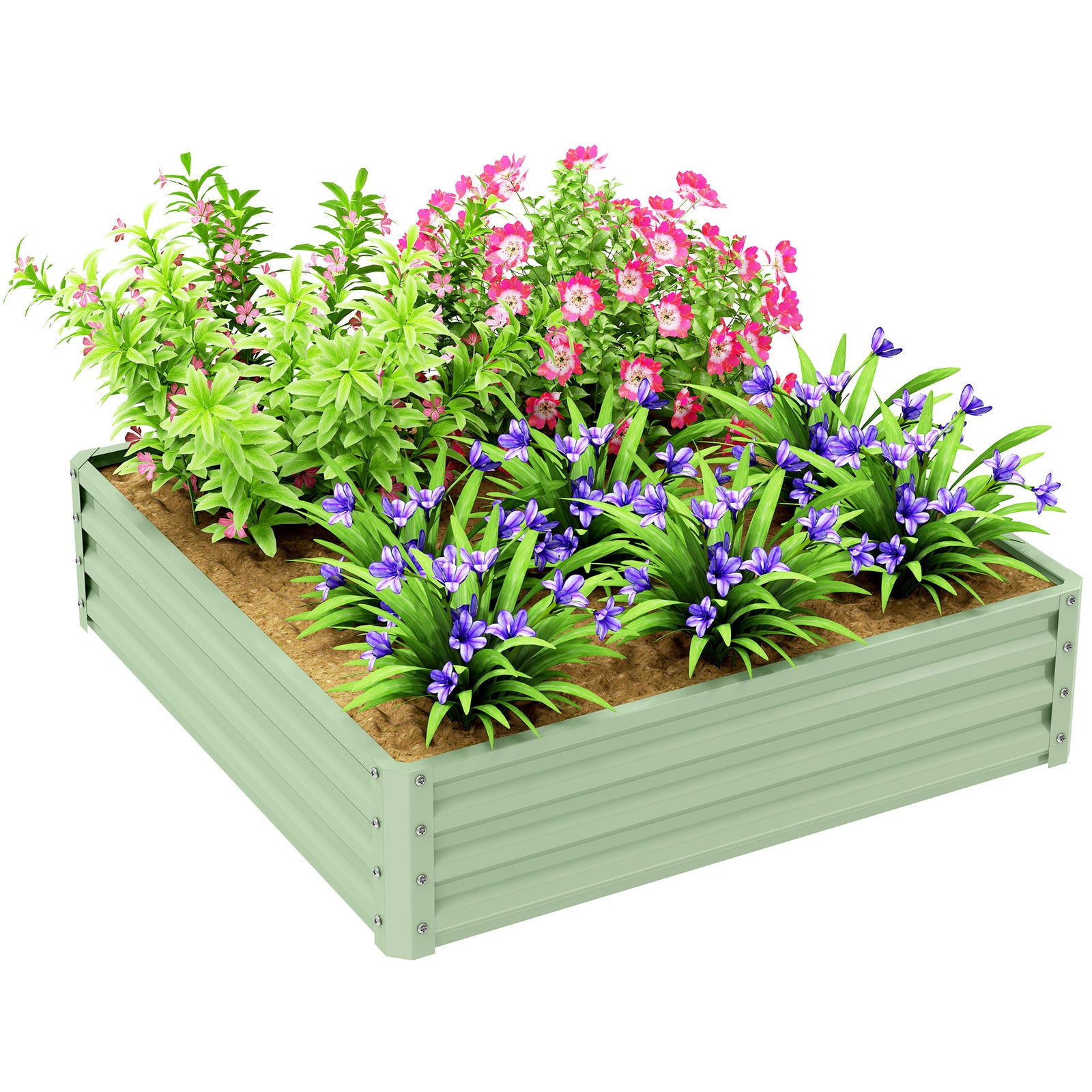 Raised Garden Bed Steel Planter Box | 432l | Green