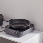 23cm/32cm Dia Black Pre-seasoned Cast Iron Pan | Small | Black