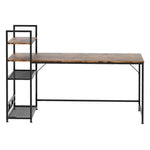 Computer Desk Study Table Home Office Workstation With 4-tier Shelf 160cm | Brown